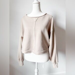 Aerie Beach Party Cropped Crewneck